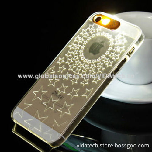 Shining Case for iPhone 4/5, Flash Lighting, Manufacturer